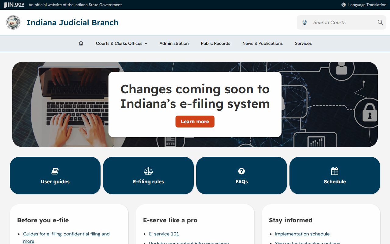 Greene County Clerk of Courts Indiana e-filing source