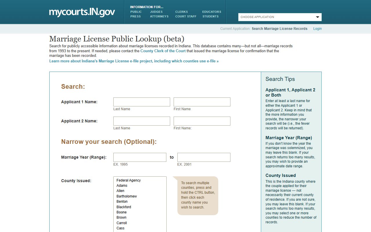 Greene County marriage records in Indiana Marriage License Public Lookup