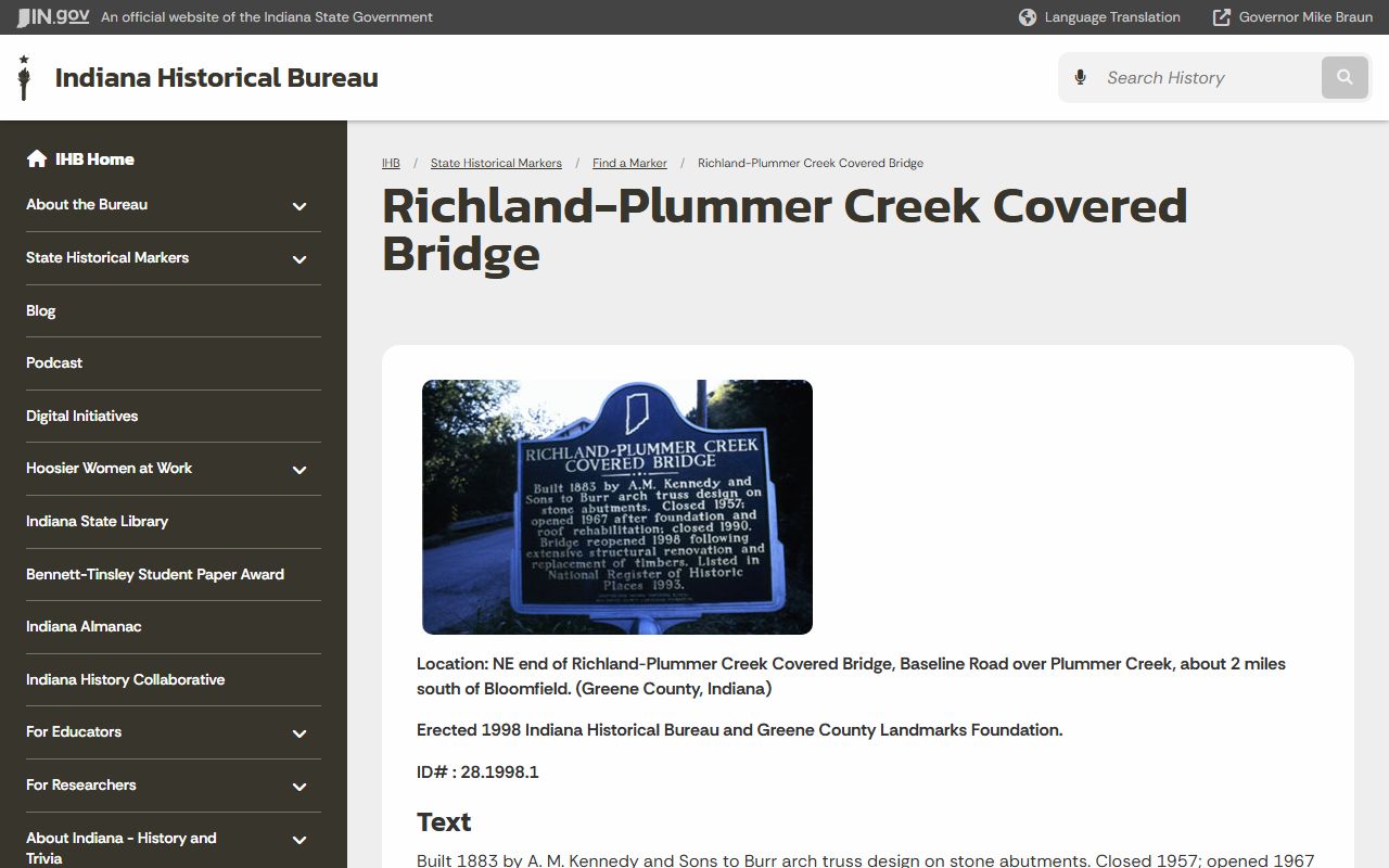 Greene County probate records local historical marker